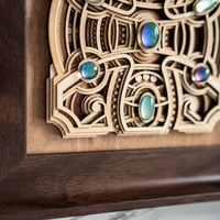 STEREOWOOD Stellar Muse Wood Art, Multi-Layer Decor, Meditation Room Decor, Gift for Friends - Thumbnail 8