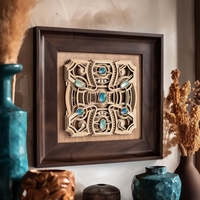 STEREOWOOD Stellar Muse Wood Art, Multi-Layer Decor, Meditation Room Decor, Gift for Friends - Thumbnail 4