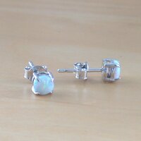 BOXED GIFT SET/Sterling Silver Opal Compass Necklace/White Opal Necklace/Opal Jewellery/Opal Jewelry/October Birthstone/Compass Pendant/UK - Thumbnail 5