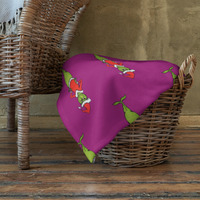 The Grinch purple Throw Blanket - Thumbnail 7
