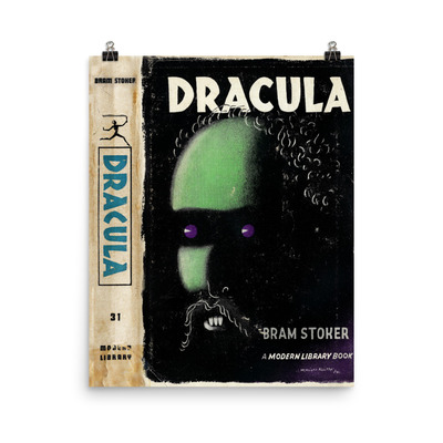 DRACULA Modern Library  1950s Cover 16x20 Poster