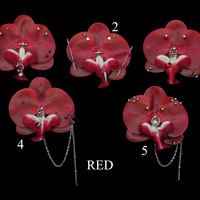 Pierced Orchid Hairclip/Keychain - Thumbnail 4