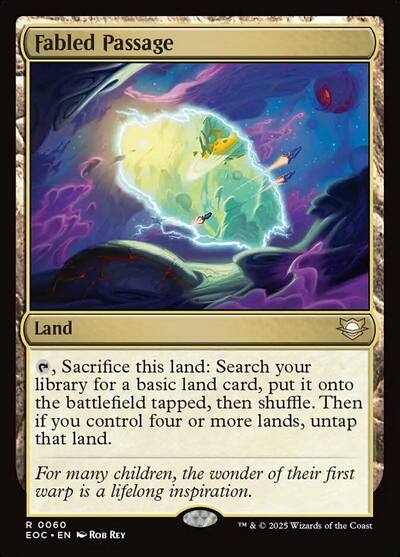 Fabled Passage - Artist Proof, MTG Edge of Eternities