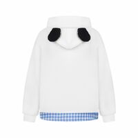 Sweet and cute fun embroidered fake two-piece sweatshirt jacket - Thumbnail 2