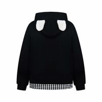 Sweet and cute fun embroidered fake two-piece sweatshirt jacket - Thumbnail 4