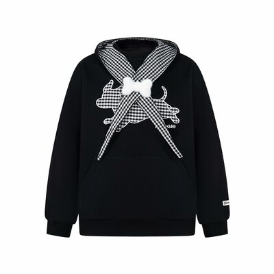 Sweet and cute puppy design hooded sweatshirt
