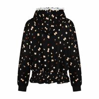 Sweet all-over printed puppy hooded sweatshirt cardigan jacket - Thumbnail 1