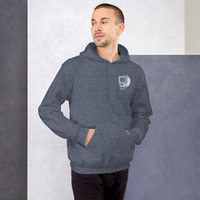 Metamelos "Drip Signal" Hoodie  Embroidered Static Skull Front, Record Pool Back Print - Thumbnail 45
