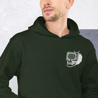 Metamelos "Drip Signal" Hoodie  Embroidered Static Skull Front, Record Pool Back Print - Thumbnail 16