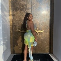Limeade Mesh Mini Dress - Thumbnail 2
