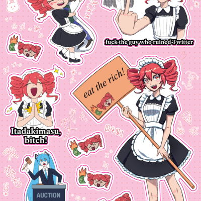 Billionaire cafe sticker sheet  - Thumbnail 2