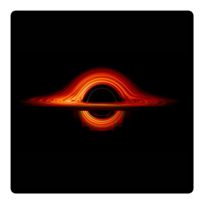 Black Hole Vinyl Sticker