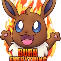 Vee the Eevee Glitter Sticker - Thumbnail 1