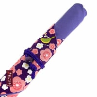 Japanese Cotton Chopstick Sleeve – Purple & Pink Plum Blossom Pattern (MCC0004-07-PU) - Thumbnail 2