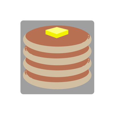 Stack of pancakes vinyl sticker