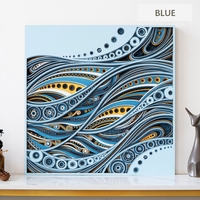 STEREOWOOD Ribbon Multi-Layer Wall Art, geometric wood wall art,3D Wood Wall Art - Thumbnail 1