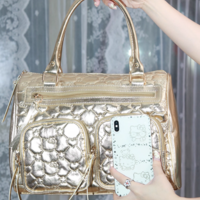 Sweet and cool shiny retro KT handbag - Thumbnail 4