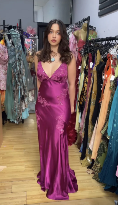 Vintage Spaghetti Straps Backless Long Mermaid Prom Dresses