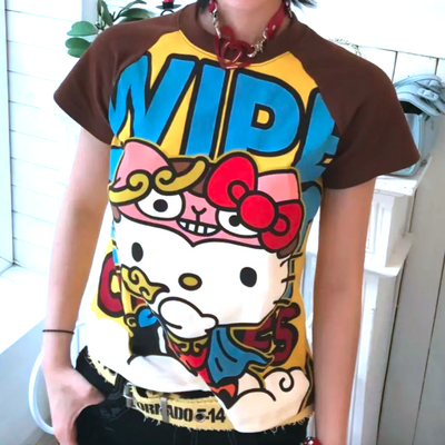 Sanrio kitty ringer top - Thumbnail 1