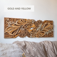 STEREOWOOD Dancing Koi Multi-Layer Wood Wall Art, Handmade Wooden Sculpture - Thumbnail 2