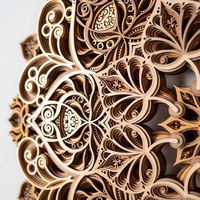 Bodhi Bloom Mandala: Zen Style Wall Decor for Home and Office - Thumbnail 9