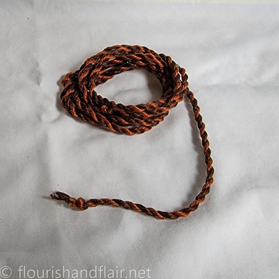 Two toned cording - brown