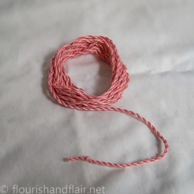 Two toned cording - pale pink