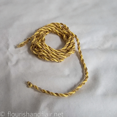 Two toned cording - pale yellow