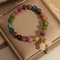  Natural Stone Bracelet Elegant Lily of The Valley Flower - Thumbnail 10