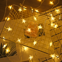 LED Star Fairy Lights Outdoor Chain Lights Garland Bulb String Lights  - Thumbnail 5