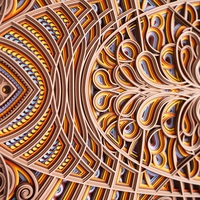 STEREOWOOD Divine Light, Handmade Mandala, Laser Cut Wooden Wall Art, Unique Modern Home Decor - Thumbnail 4