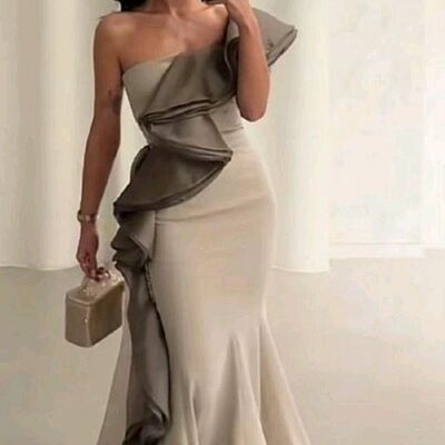 Mermaid satin prom dress evening formal gown sexy birthday party gown