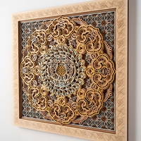 Eightfold Fortune Mandala: Layered Wood Art of Abundance - Thumbnail 3
