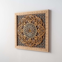 Eightfold Fortune Mandala: Layered Wood Art of Abundance - Thumbnail 2