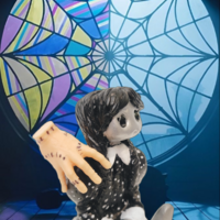 On Wednesday We Wear Black Cosplay Resin Art Toy Figure (Limited Edition) - Thumbnail 1