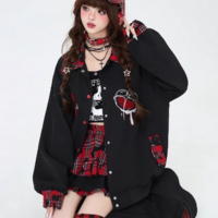Women’s Autumn Winter Punk Harajuku Vintage Coat - Thumbnail 5