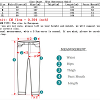  Women Korean High Waist Grunge Ripped Jeans Lady High Street - Thumbnail 7