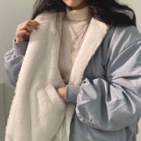 Women's Warm Thick Double-Sided Hooded Coat  - Thumbnail 5