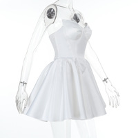 Sexy A-line one-shoulder dress with a waisted short skirt - Thumbnail 5
