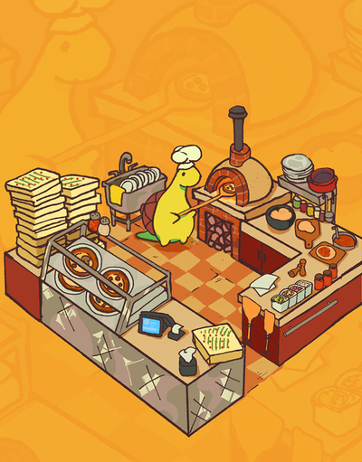 Pizza Time with Sheldon Mini-Print  4.25" x 5.5"