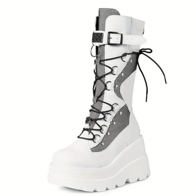 Punk Style Casual Women’s Gothic Combat Boots