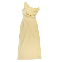 Solid color suspender skirt satin holiday style long skirt - Thumbnail 3