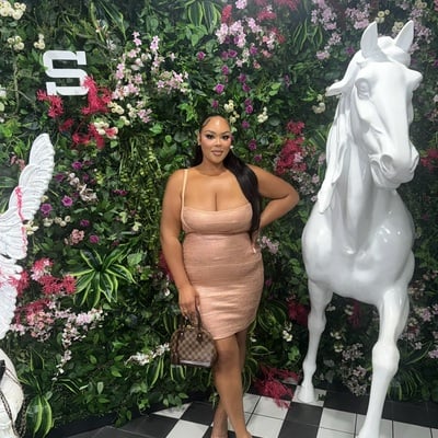 Rose gold bandage mini dress