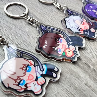 Love and deepspace caleb sylus xavier rafayel zayne claw crane machine keychain