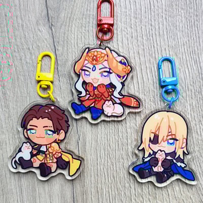 Dimitri claude edelgard fire emblem three houses fe3h keychains new version