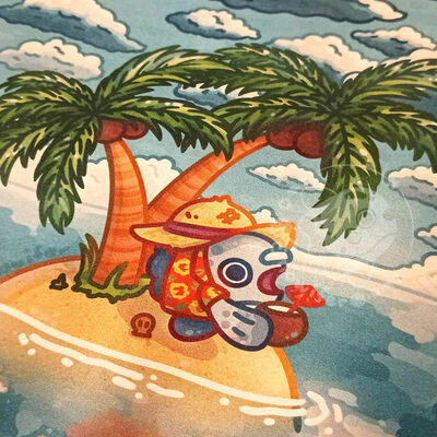 Tropical mola deskmat