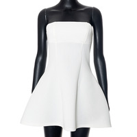 Solid color casual sleeveless backless tube top slim short dress - Thumbnail 6