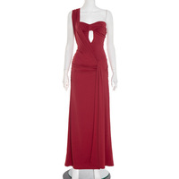 Temperament and fashionable one-shoulder backless dress - Thumbnail 6