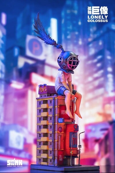 ArTToy by Sank Toys "Lonely Colossus Rooftop Boy Blues"