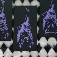 Hanging Bat Goth Punk Sew-on Patches - Thumbnail 5
